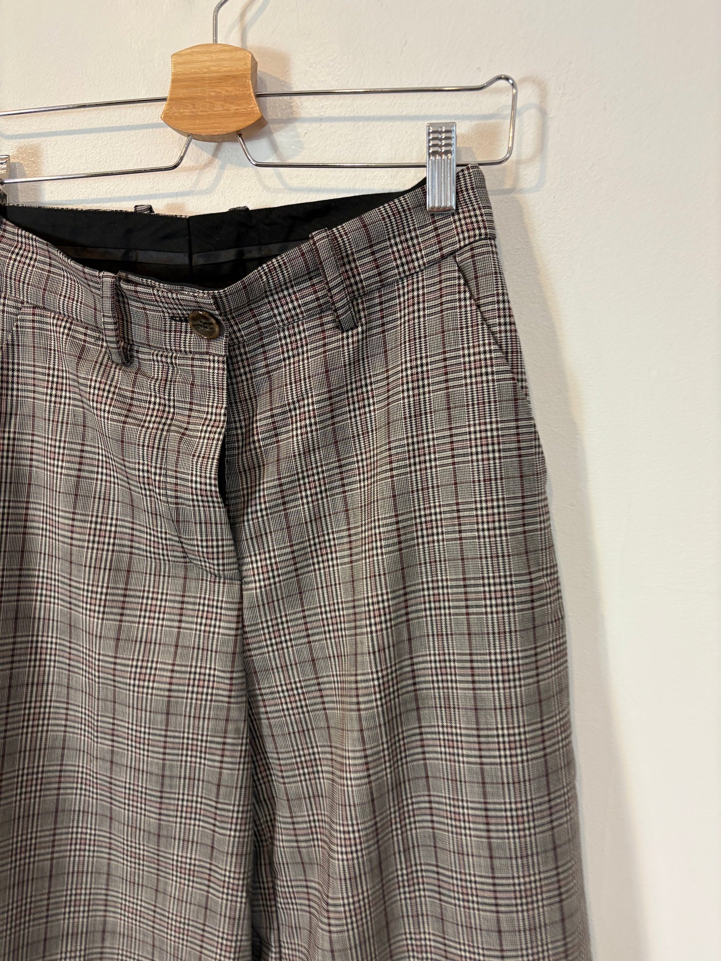 ERIKA CAVALLINI. Pantalones pinzas cuadros