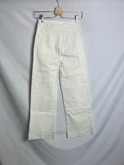 AMEÉ.Pantalones blancos rectos  T.s