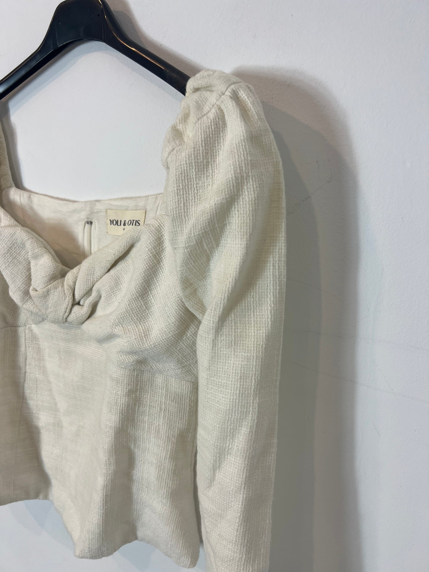 YOLI&OTIS. Top beige lino rustico. T S