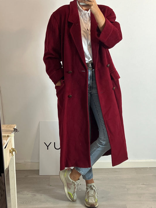 WINDSOR. Abrigo largo lana y cashmere. T 36 (M)