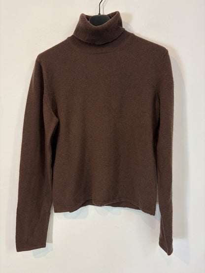 OTHERS. Brown cashmere turtleneck sweater. TS