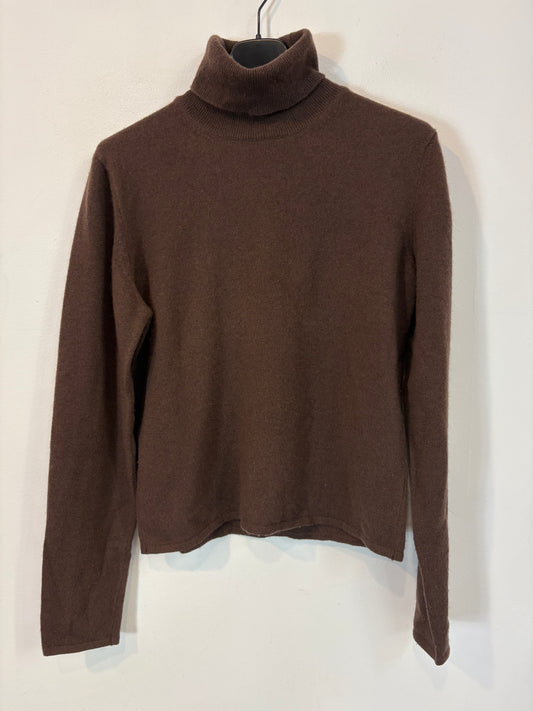 OTHERS. Brown cashmere turtleneck sweater. TS