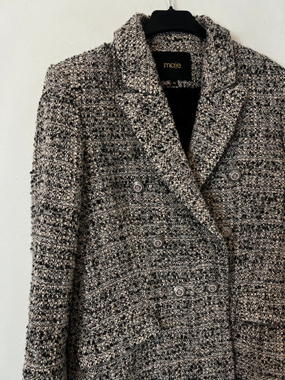 MAJE. Conjunto vestido y chaqueta tweed