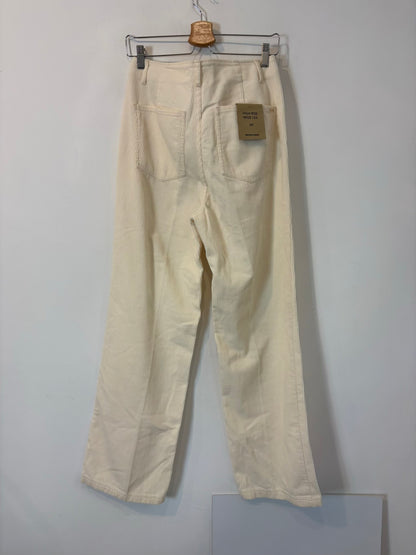 MASSIMO DUTTI. Pantalón pata ancha textura