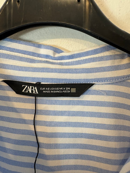 ZARA. Camisa Oxford rayas