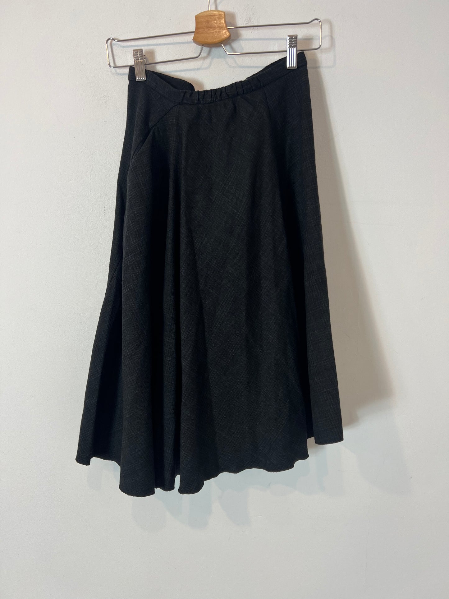 MASSCOB. Falda cuadros asimétrica mezclaT.36