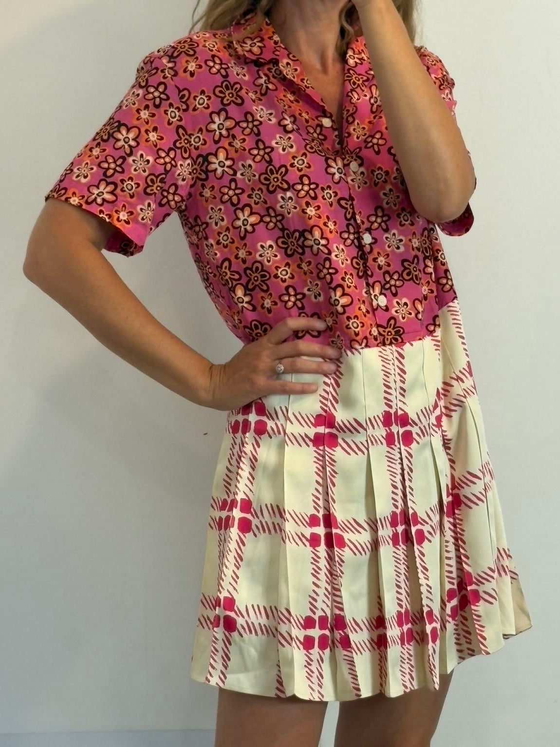 MARNI x UNIQLO. Vestido mult estampado tablas