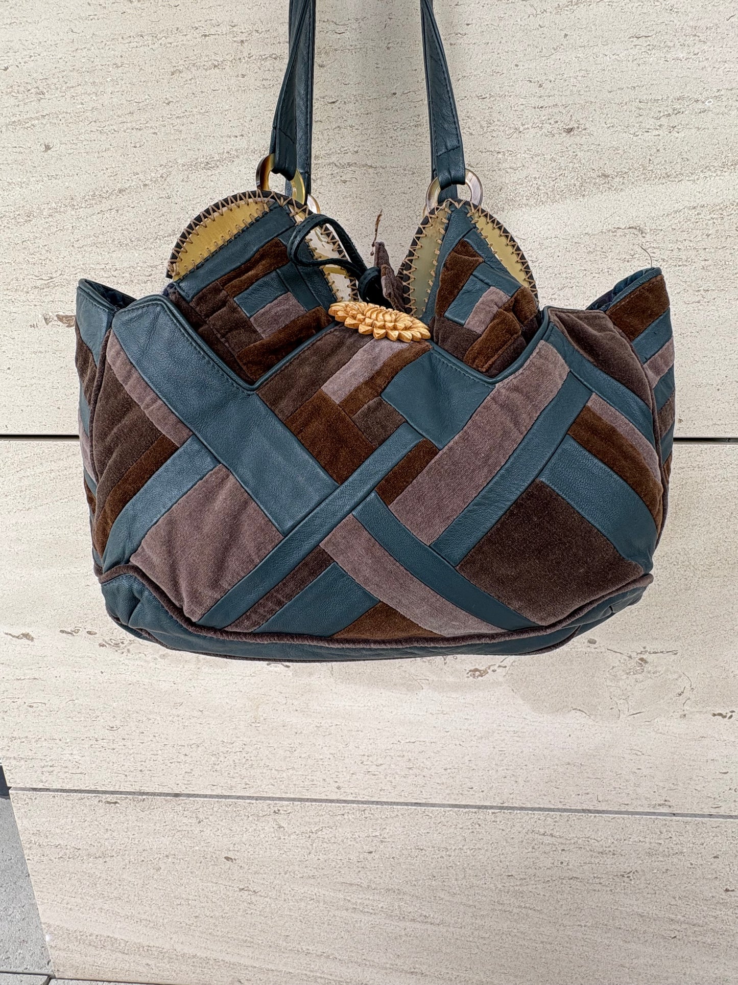 JAMIN PUECH. Bolso de hombro texturas