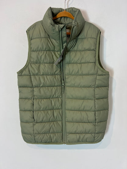 TEX. Chaleco acolchado verde. T 9-10 años