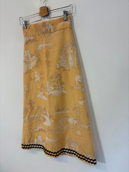 Falda midi estampada