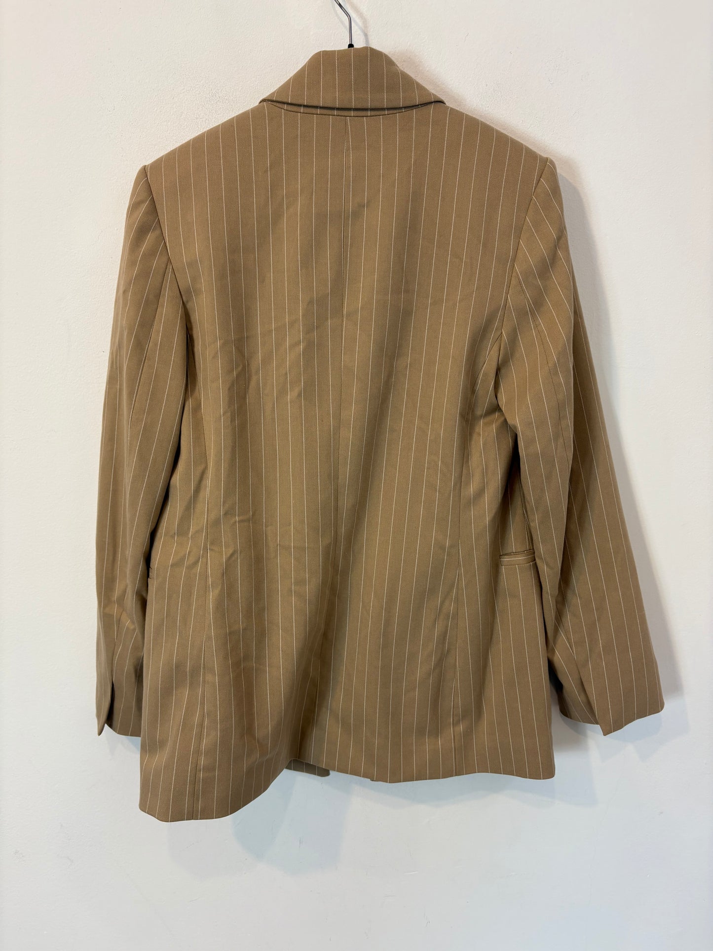 ZARA. Traje de chaqueta tostado raya diplomática