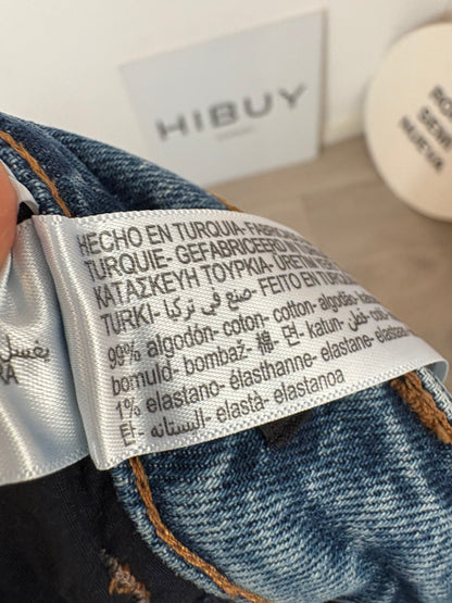 MASSIMO DUTTI. Denim recto cintura media