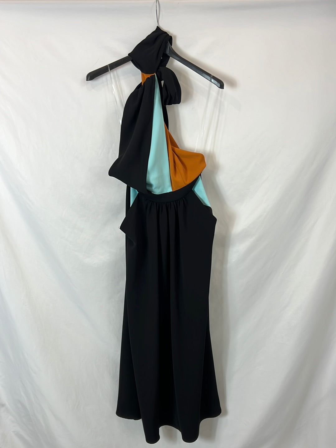 IQ. Vestido largo tricolor T.s