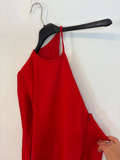 MANGO CAPSULE. Vestido rojo asimétrico