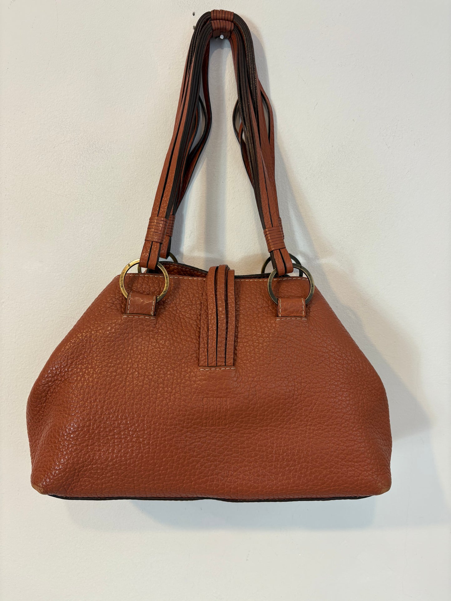 CAROLINA HERRERA. Bolso de hombro piel asa multiple