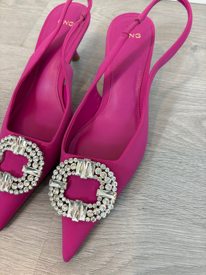 MANGO. Jewel pink shoes size 38
