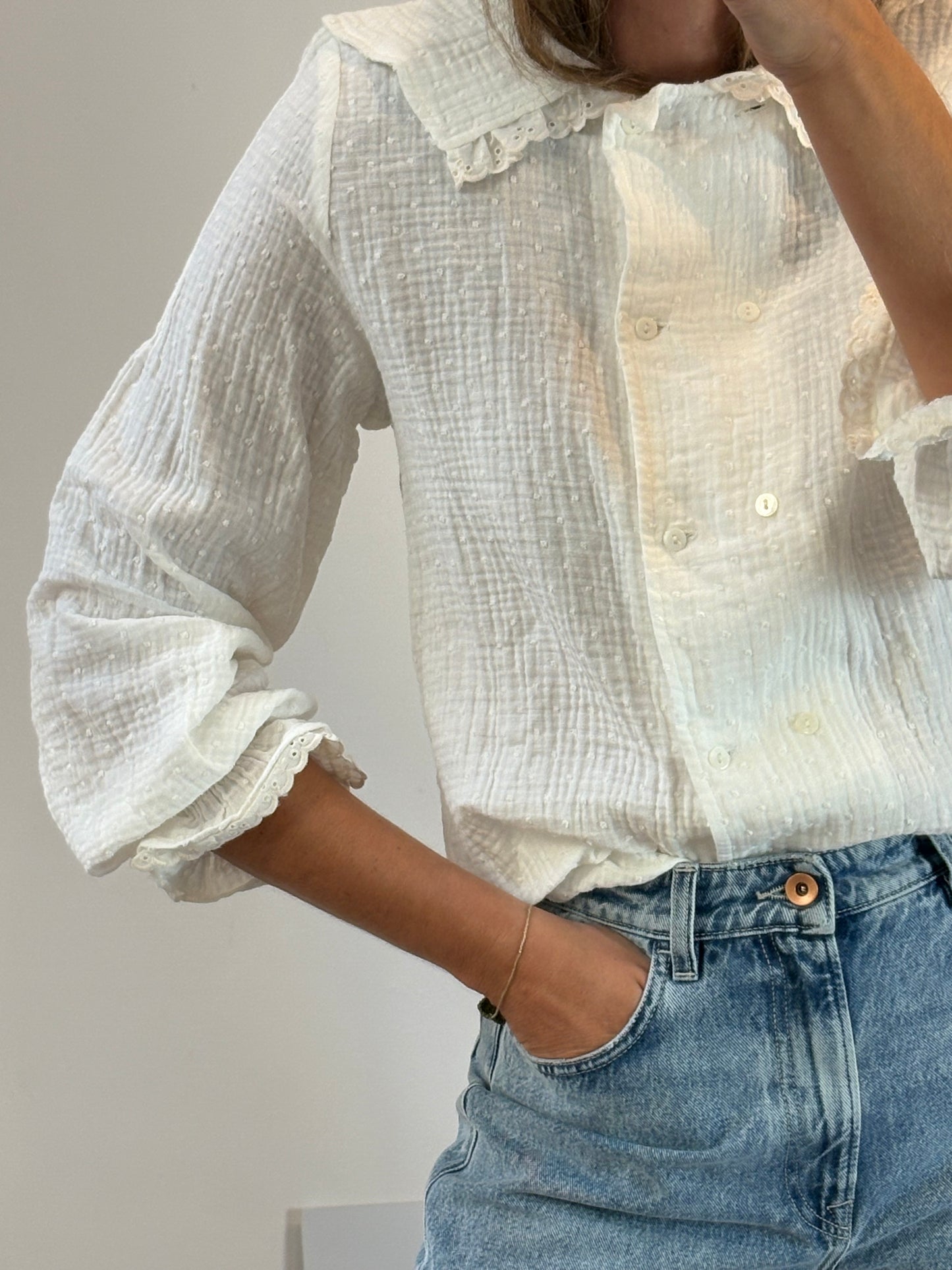 MAROGUA. Blusa cruzada bambula