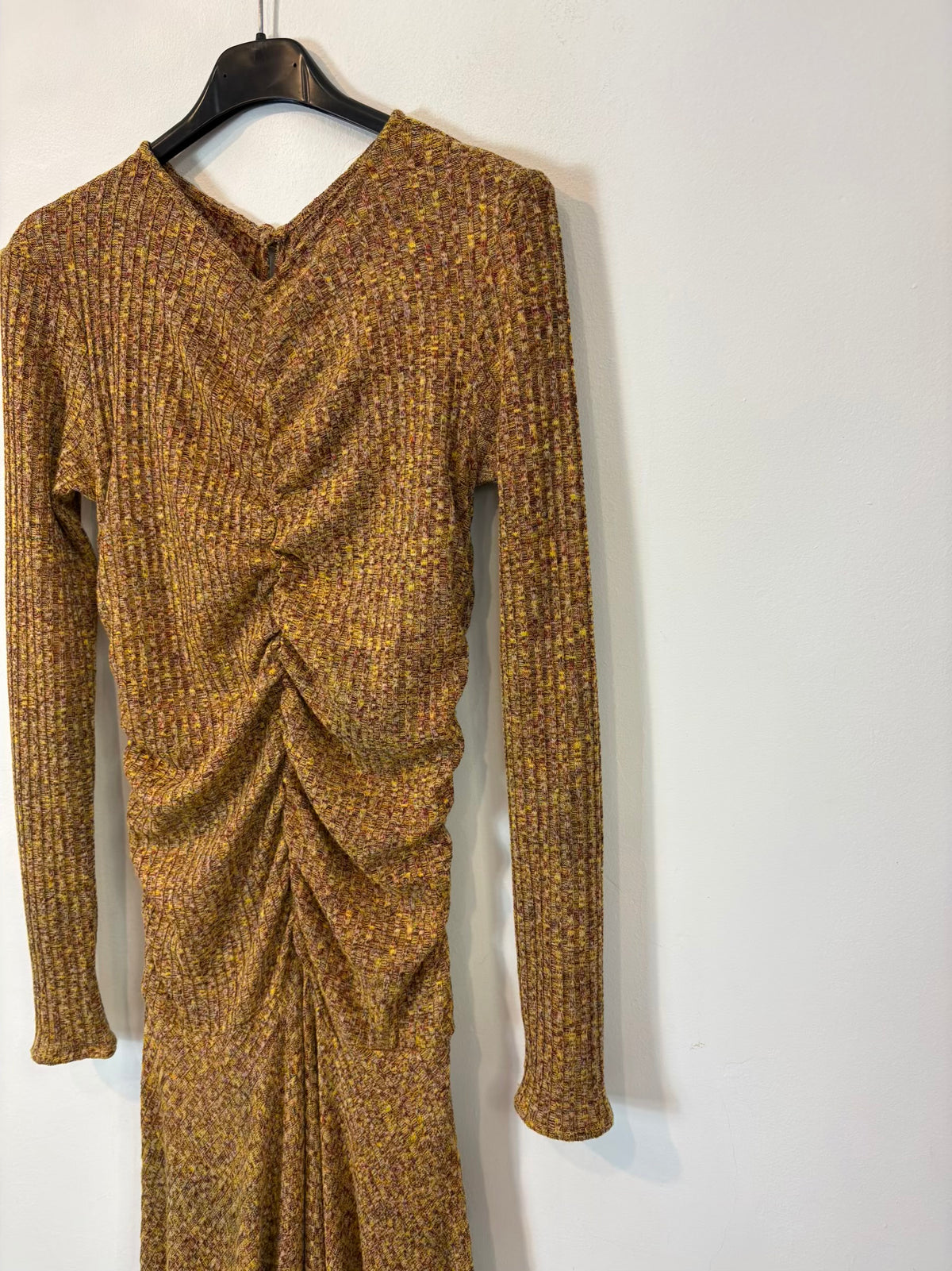 GABTAG. Vestido punto canalé asimétrico