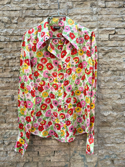 DOLCE & GABBANA. Blusa floral vintage