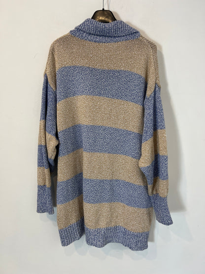 ZARA. Jersey rayas jaspeado algodón. T M