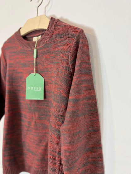 BOSSA. Pink and gray sweater, size 8 years