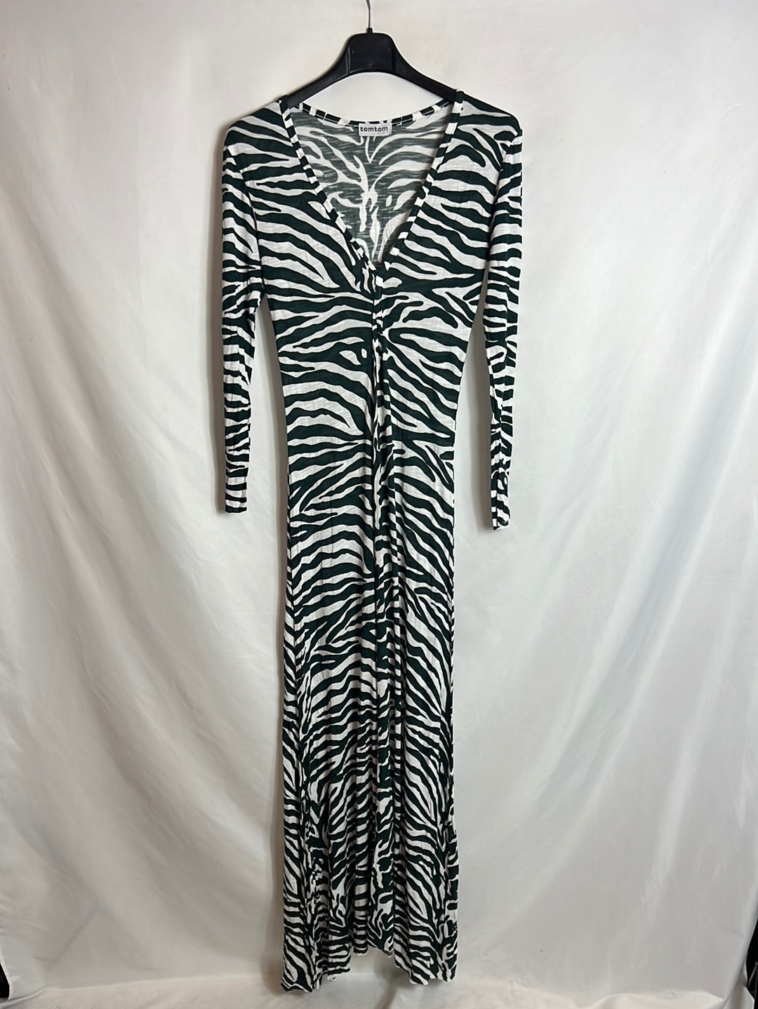 TOMTOM. Vestido largo estampado. T S