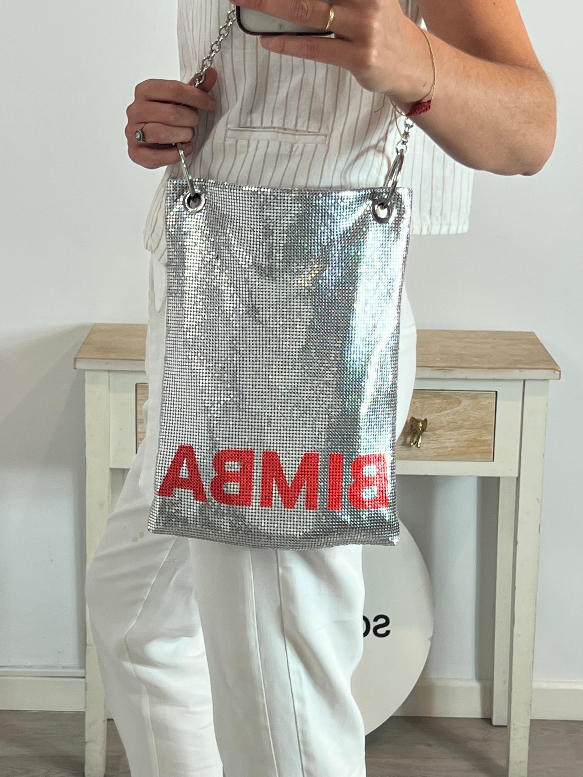 Grandes Bomba Y Lola Bolsos Bolso Nylon Negro Bolso Shopper L