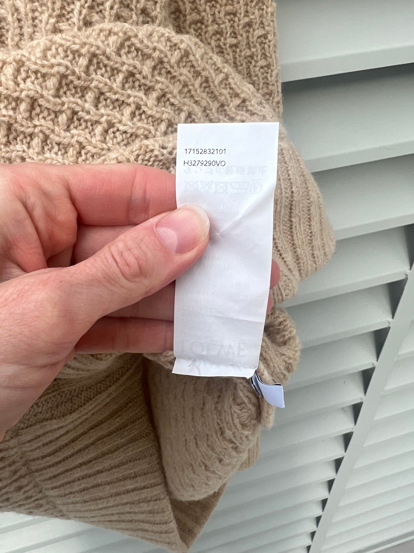 LOEWE. Jersey beige lana