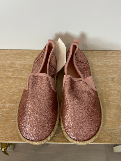 H&amp;M. Pink glitter espadrilles T.33