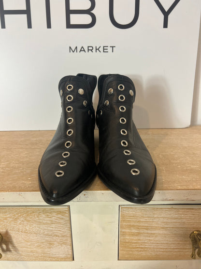 MICUIR. Botines negros tachuelas T.38