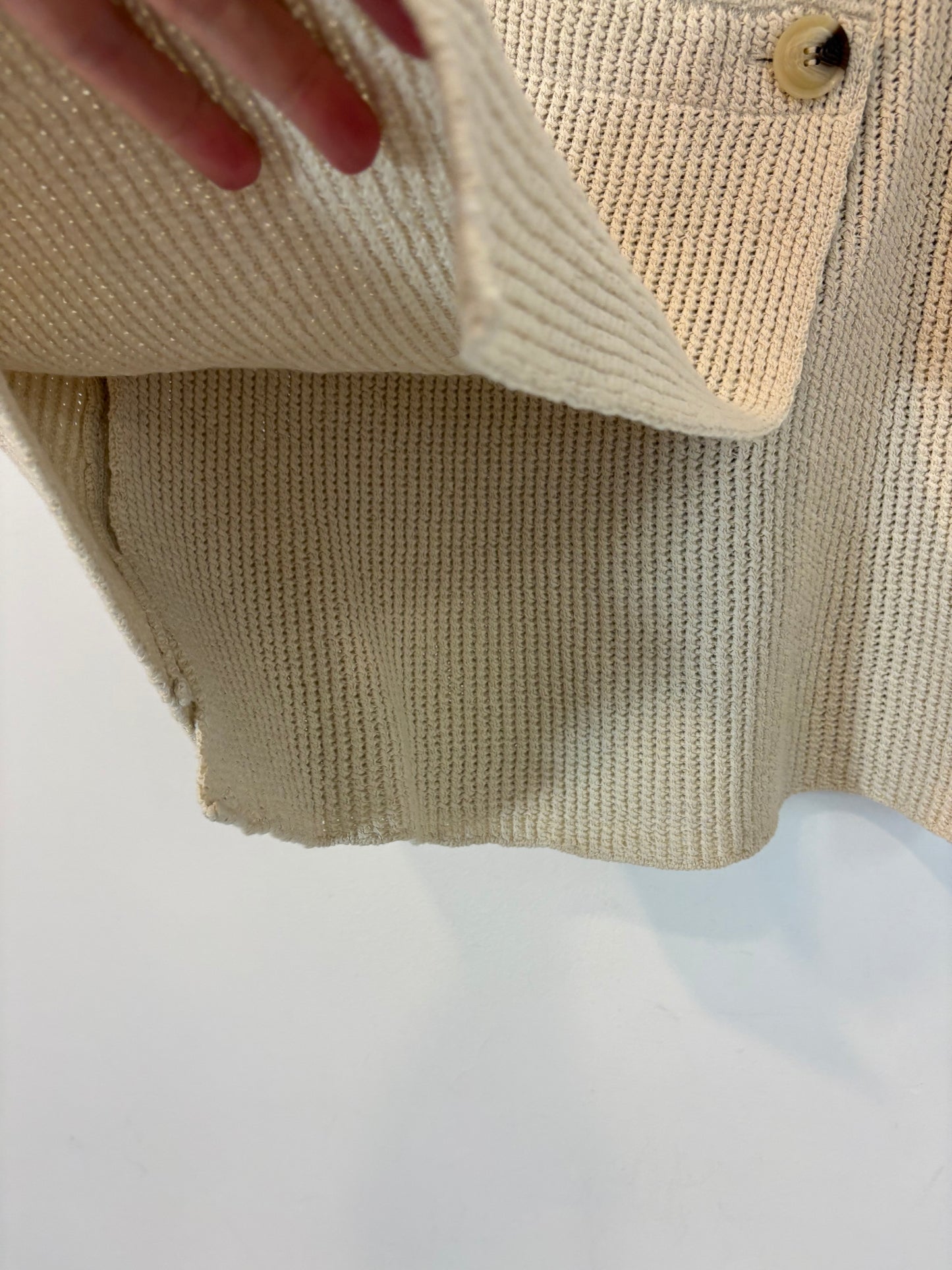 H&amp;M. Beige short skirt with silk. TS