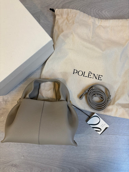 POLÉNE. Bolso gris topo mini