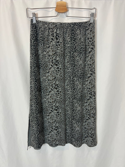 ZÚA. Animal print knit midi skirt. TS
