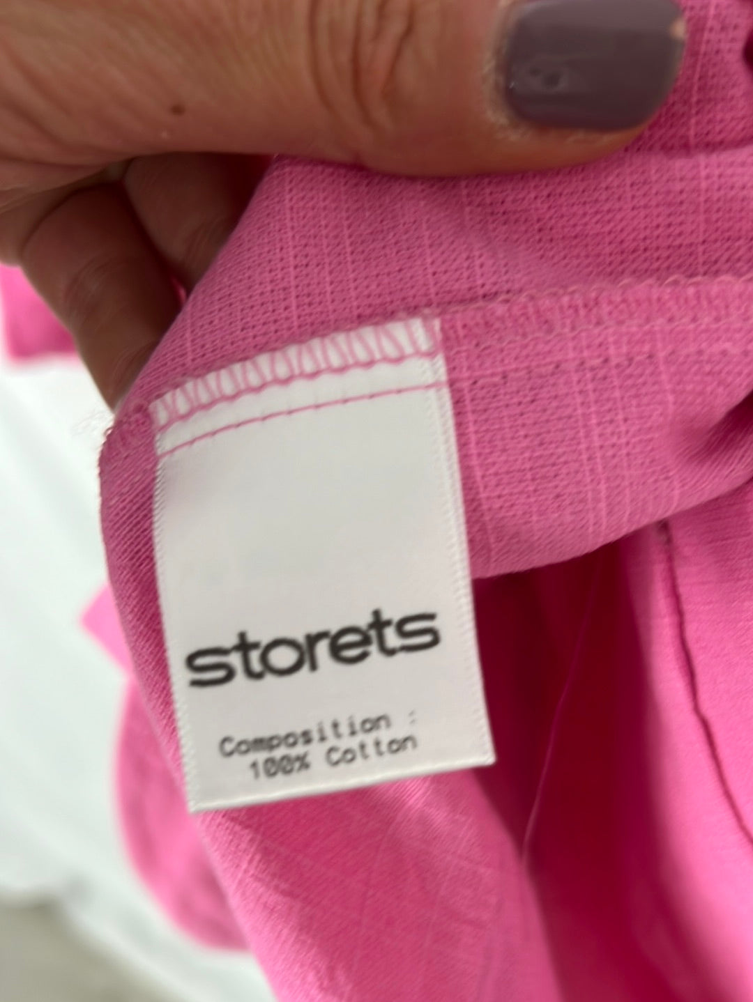 STOREST. Blazer rosa algodón T.s/m