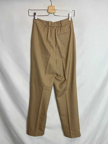 THE DROP. Pantalón beige pinzas T.xxs