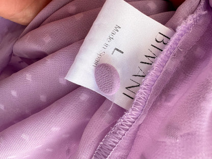 BIMANI. Blusa malva plumeti T.L