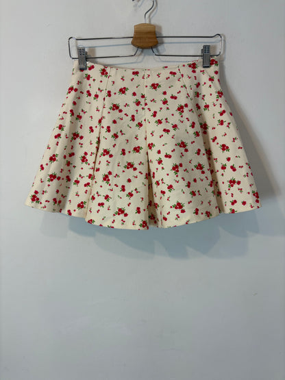 ZARA. Conjunto falda y top flores mini