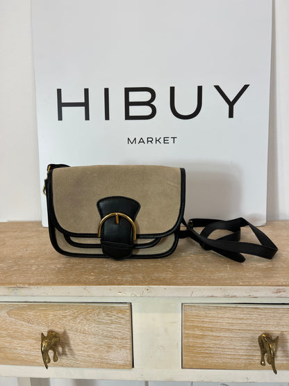 LATOUCHE. Bolso bicolor piel