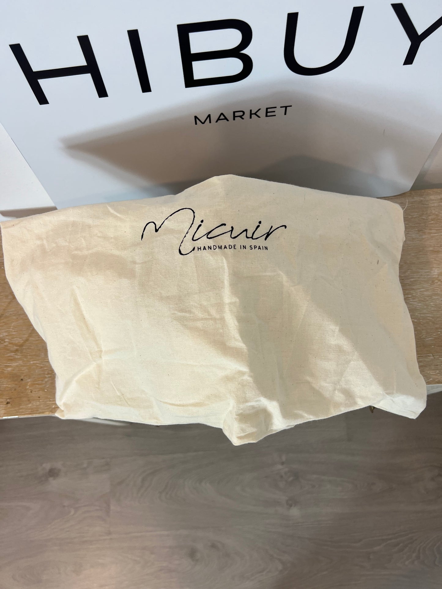 MICUIR. Camel ankle boots with gold studs, size 38