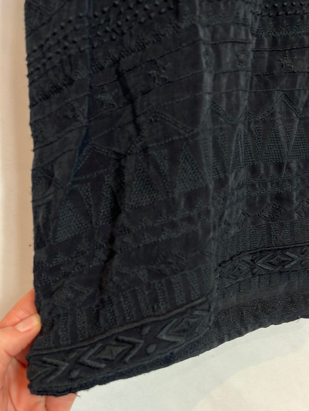 IRO. Black textured dress. Size 40