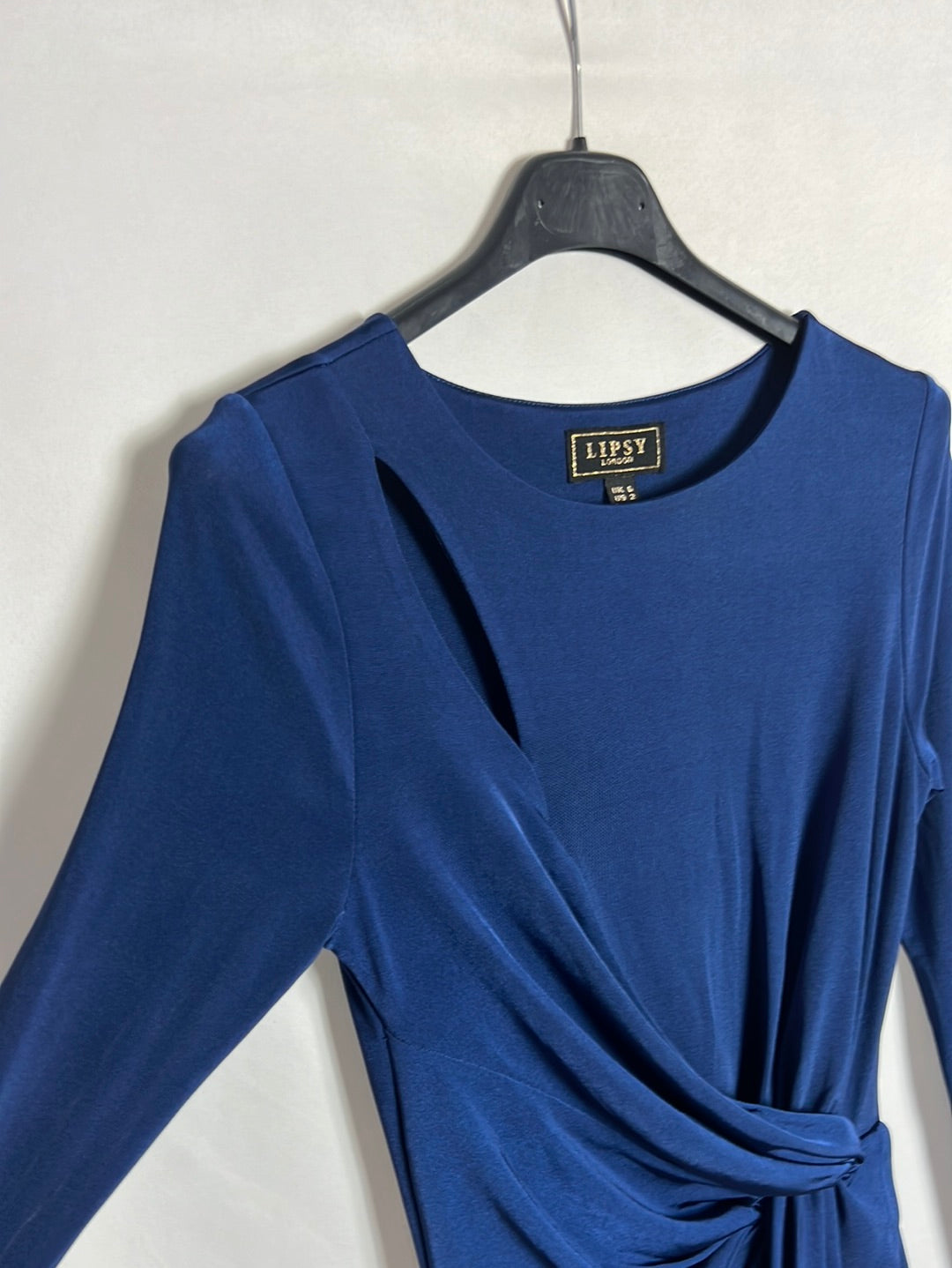 LIPSY LONDON. Blue elastic cross dress. T 34