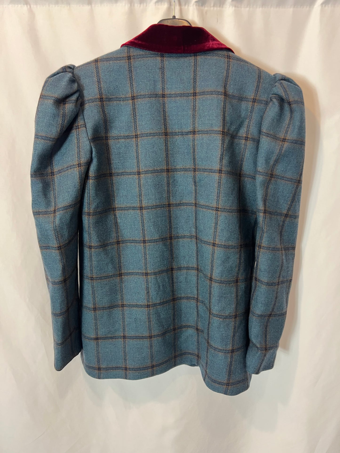 VANDERWILDE. Total look azul cuadros T.38