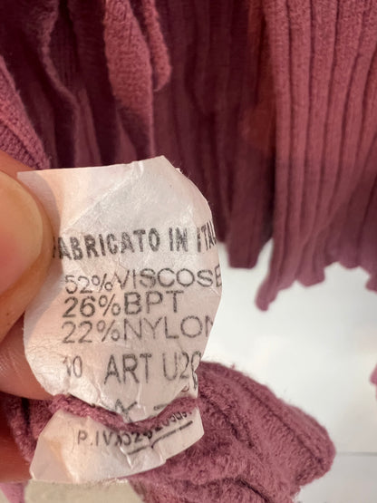 OTRAS. Chaqueta canalé malva. T S/M