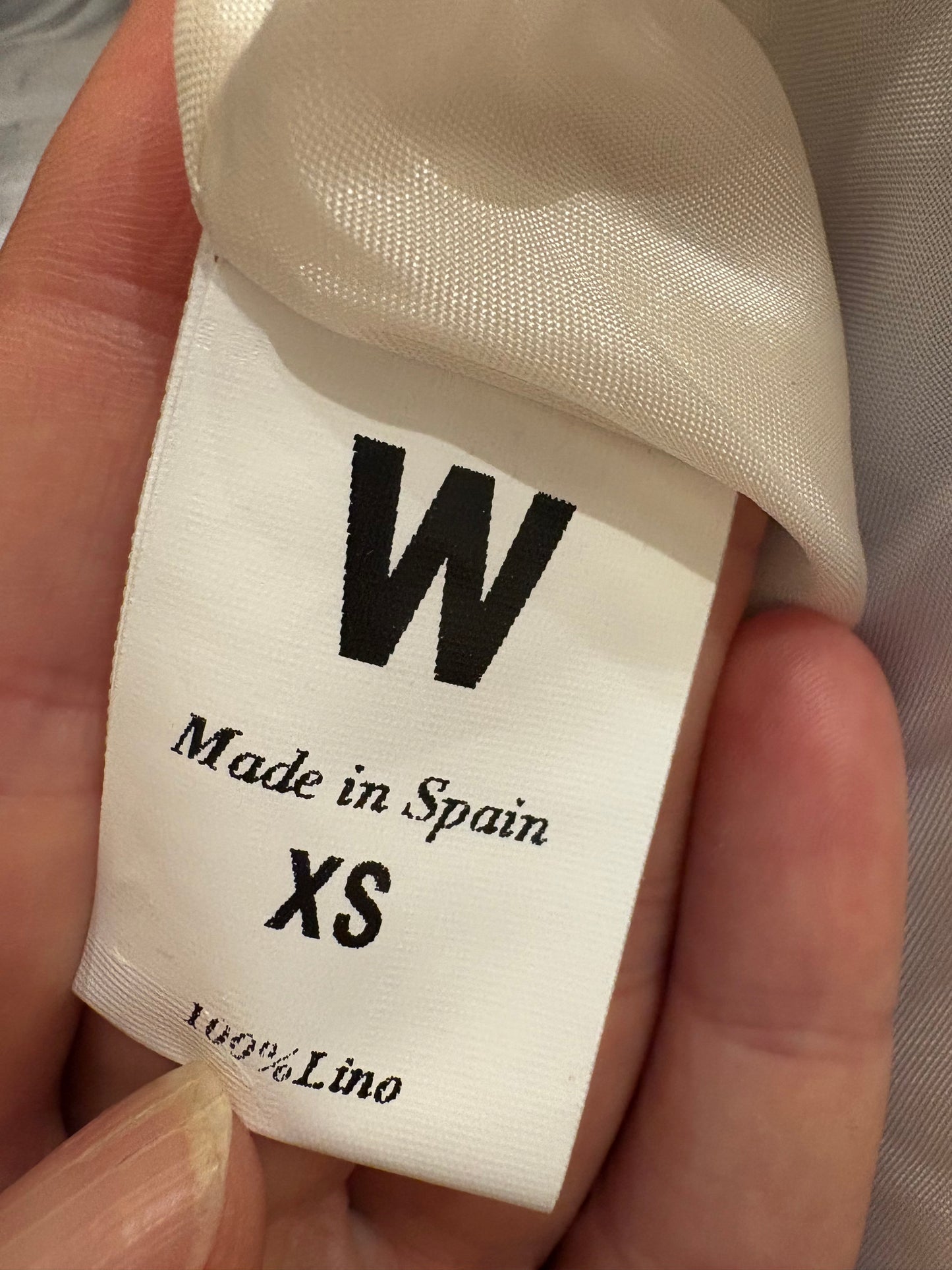 WOLFLAMB. Blazer azul de lino T.xs