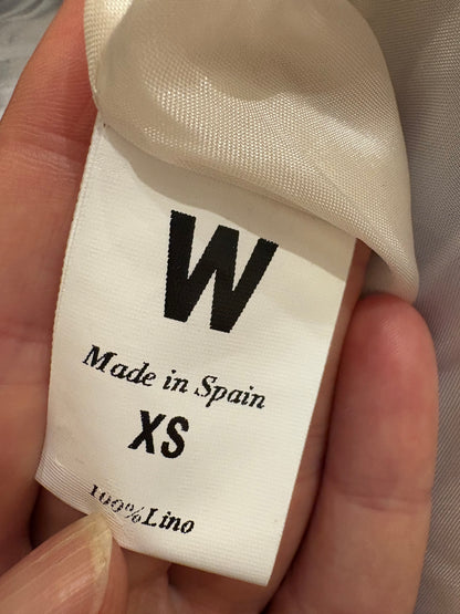 WOLFLAMB. Blazer azul de lino T.xs