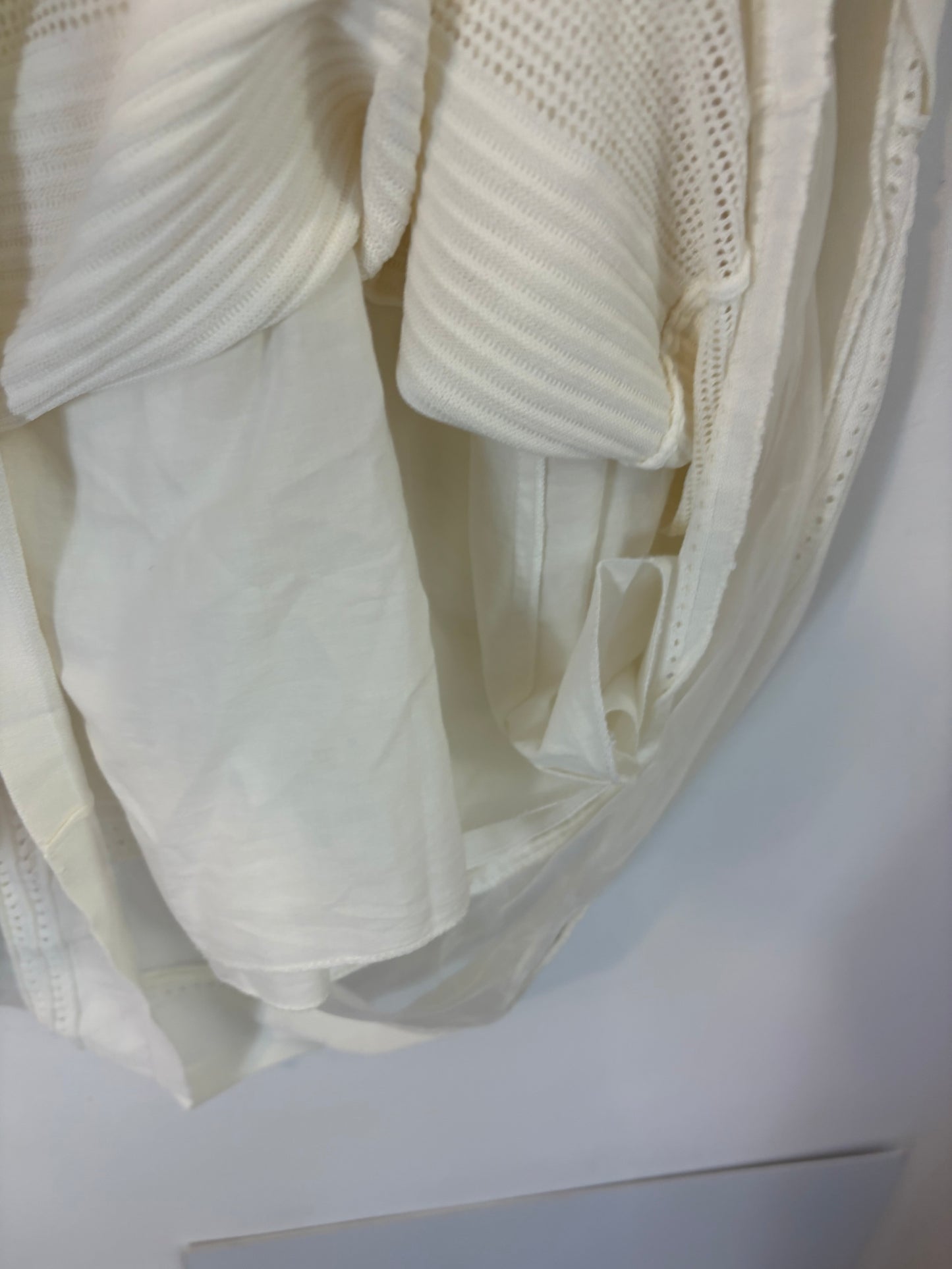 SILVIAN HEACH. Vestido blanco texturas. T M