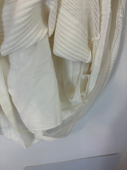 SILVIAN HEACH. Vestido blanco texturas. T M