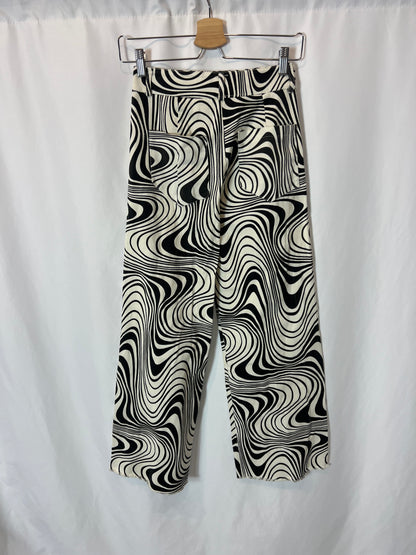 OTHERS. Two-tone geometric print culottes. TS