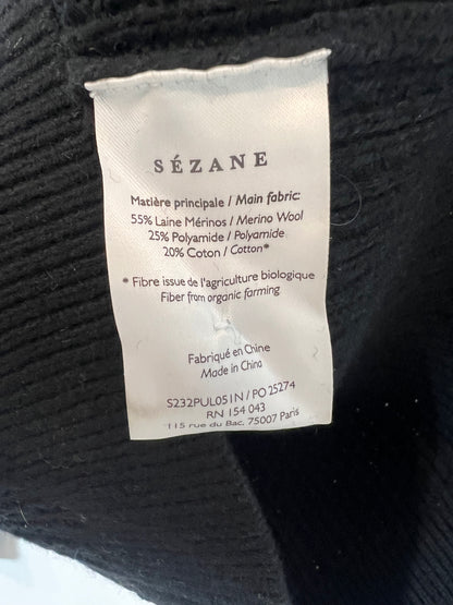 ZARA. Top negro textura. T S