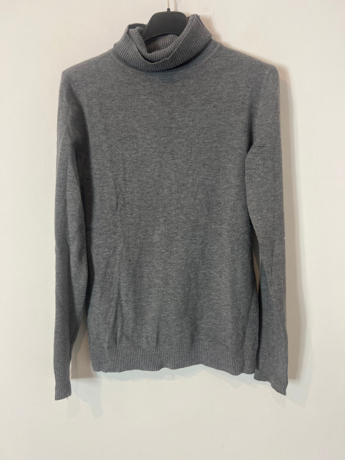 OTRAS. Jersey gris cuello vuelto. T L